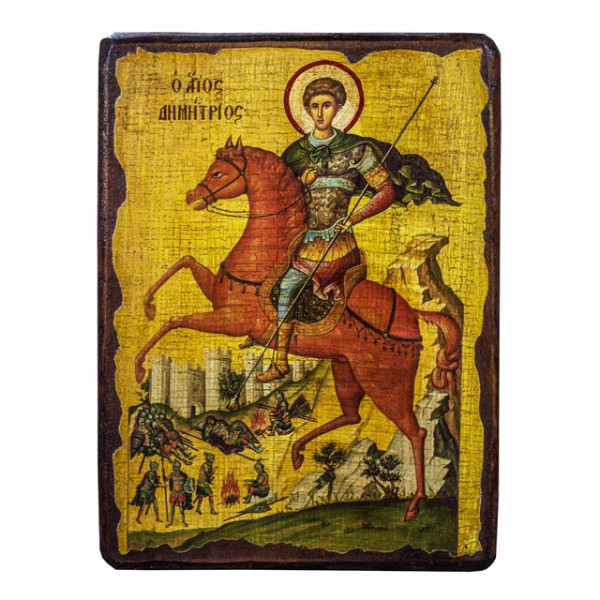  Ікона СВЯТИЙ ВЕЛИКОМУЧЕНИК ДМИТРИЙ СОЛУНСЬКИЙ