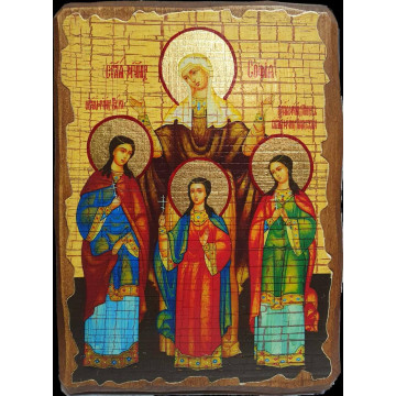 Икона Вера Надежда Любовь и мать их София