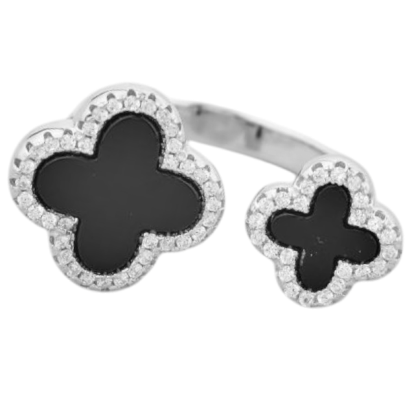  Кільце срібне у стилі Van Cleef